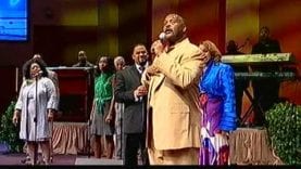 Byron Cage Karen Clark-Sheard and Pastor Marvin L. Winans singing “Lord You Are My Everything”